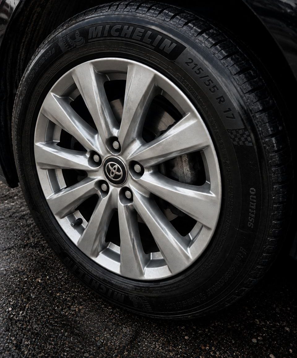 Clean Toyota alloy wheel after a wheel detail